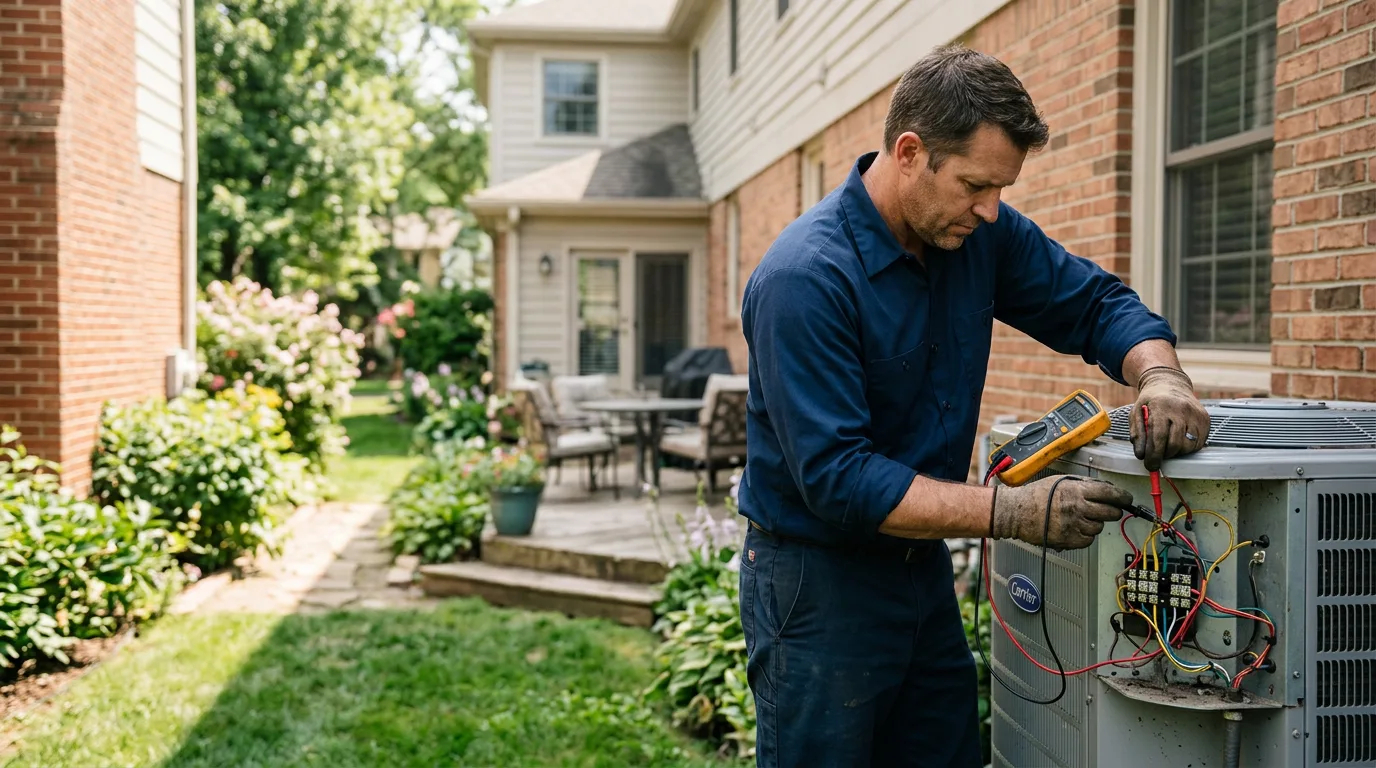 HVAC technician working near Gibbon Glade, PA
